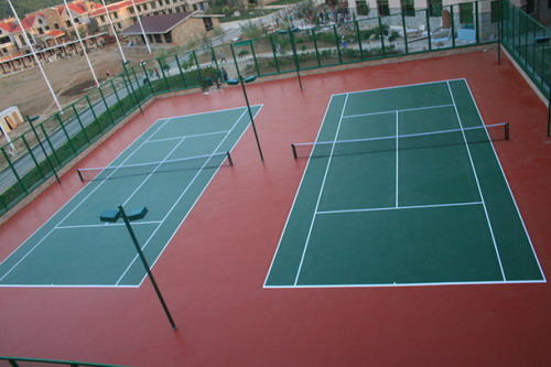 硅PU网球场