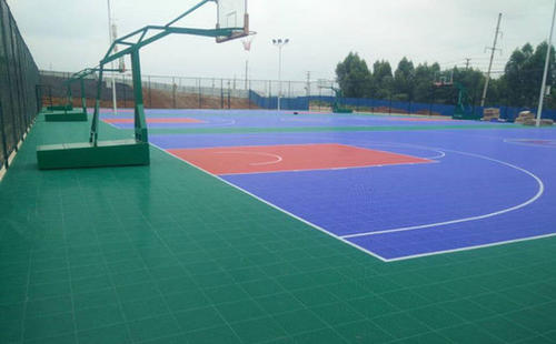 济南篮球场施工
